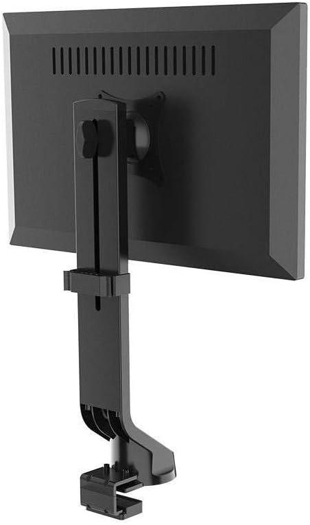 Black Low Profile Adjustable Desktop Monitor Mount