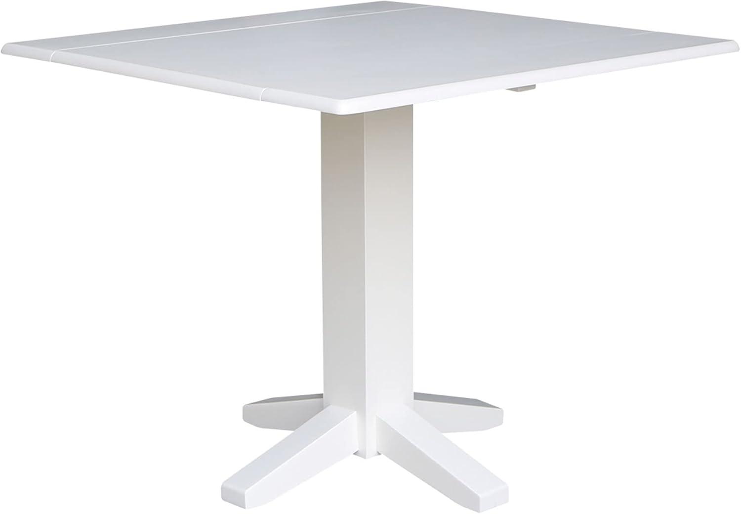 36" Sanders Square Dual Drop Leaf Dining Table - International Concepts