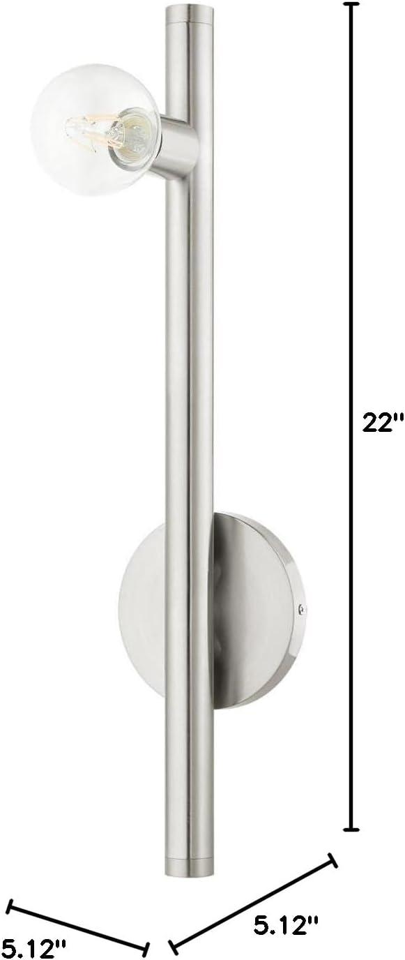 Livex Lighting Bannister 1 - Light Wall Light in  Brushed Nickel