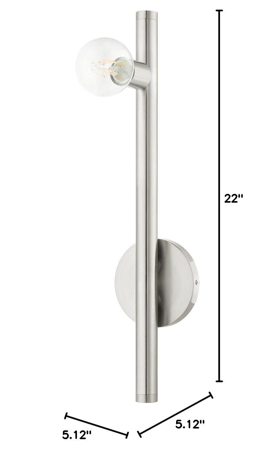 Livex Lighting Bannister 1 - Light Wall Light in  Brushed Nickel