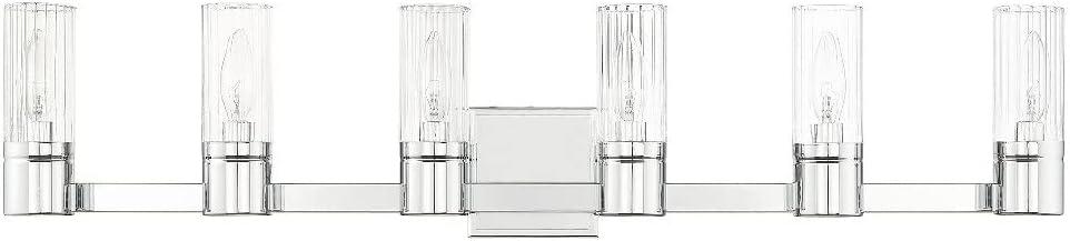 Livex Lighting Midtown 6 - Light Vanity in  Brushed Nickel