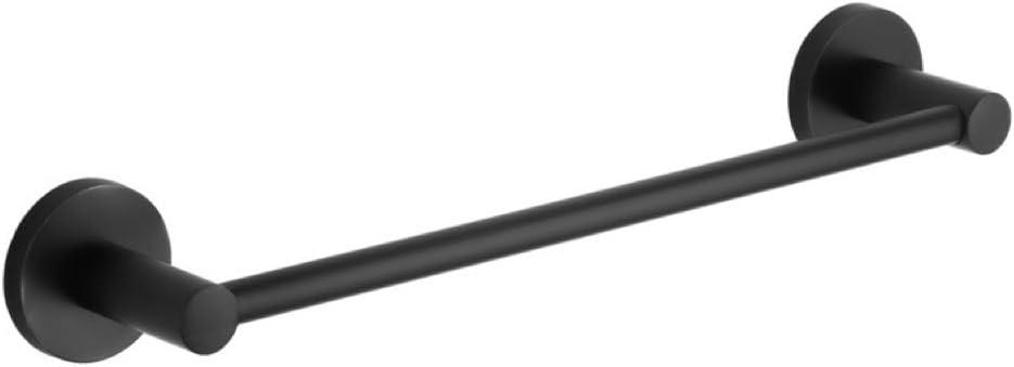 Matte Black 13-Inch Round Wall Mounted Towel Bar