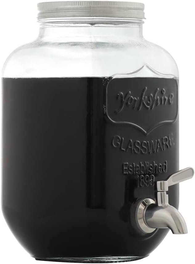 Polished Stainless Steel Beverage Dispenser Replacement Spigot Set