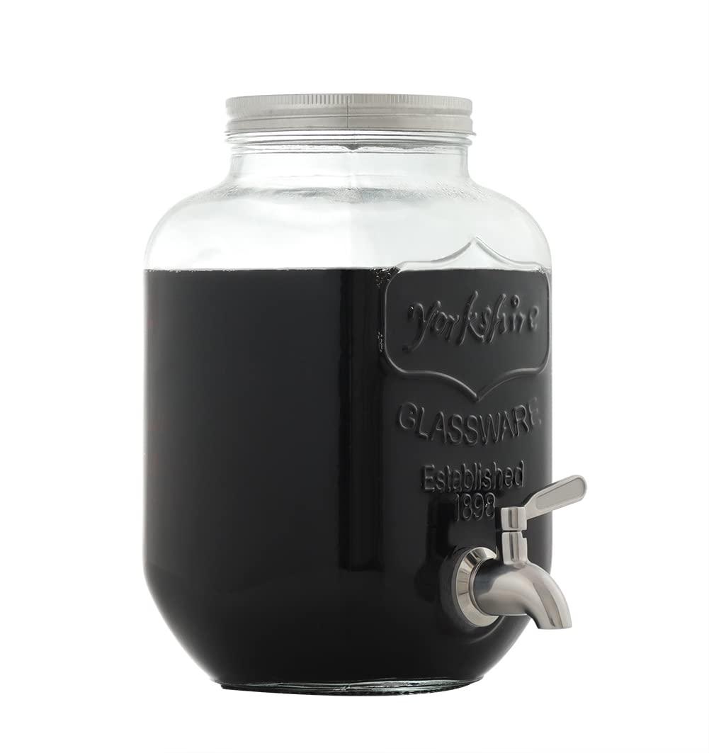 Polished Stainless Steel Beverage Dispenser Replacement Spigot Set