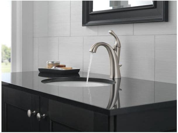 Delta Spotshield Brushed Nickel Single Handle Bathroom Faucet