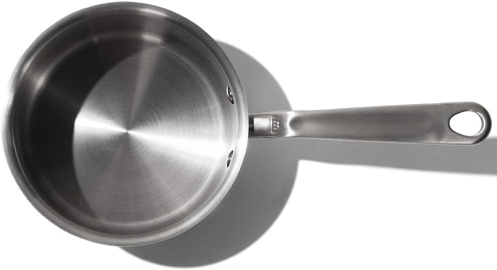 Made In Cookware - 2 Quart Stainless Steel Saucepan with Lid - 5 Ply Stainless Clad Sauce Pan - Professional Cookware - Crafted in Italy - Induction Compatible