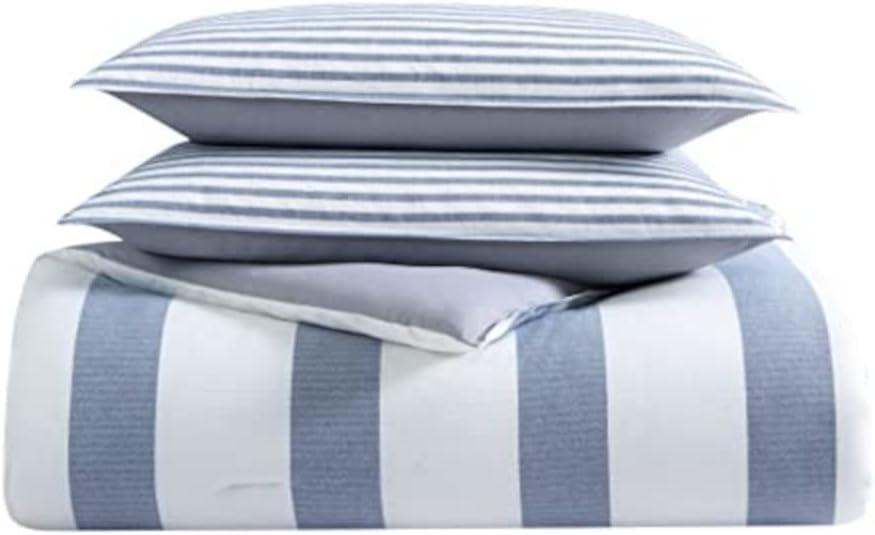 Nautica Nautica Fairwater Blue Cotton Reversible Comforter Set