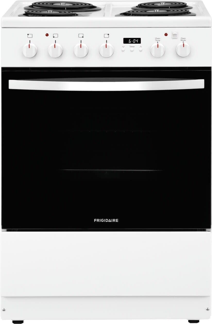 FRIGIDAIRE FFEH2422UW 24" freestanding coil electric range