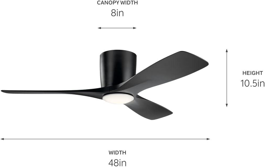 Ochre 48'' 3 Blade Ceiling Fan with LED Light Kit