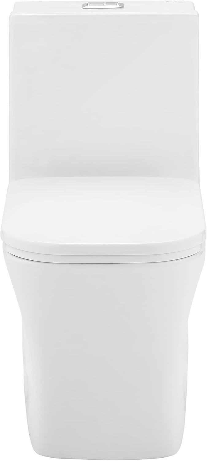 Concorde One Piece Square Toilet Dual Flush 1.1/1.6 gpf with 10" Rough In