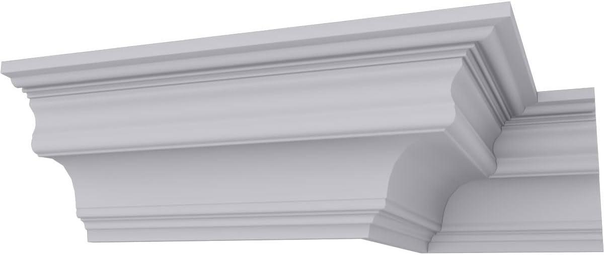 3 7/8"H x 3 7/8"P x 5 1/2"F x 94 1/2"L Foster Traditional Crown Moulding