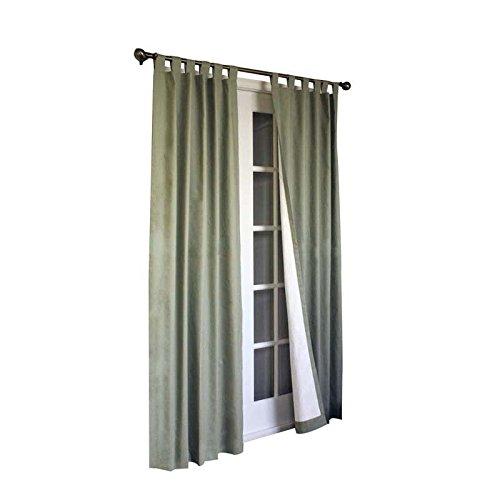 Commonwealth Thermalogic Weather Insulated Cotton Fabric Tab Panels Pair - 40x84" - Sage