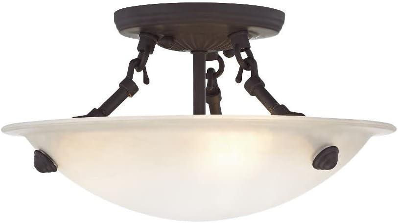 Livex Lighting Oasis Ceiling Mount in Bronze
