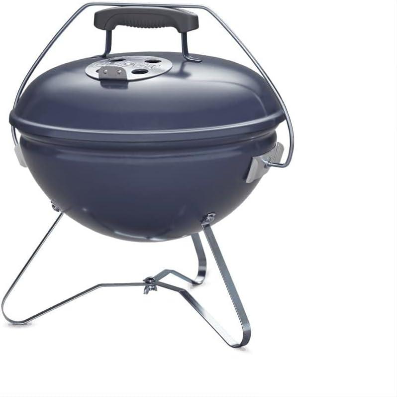 Slate Blue 14-Inch Portable Charcoal Kettle Grill