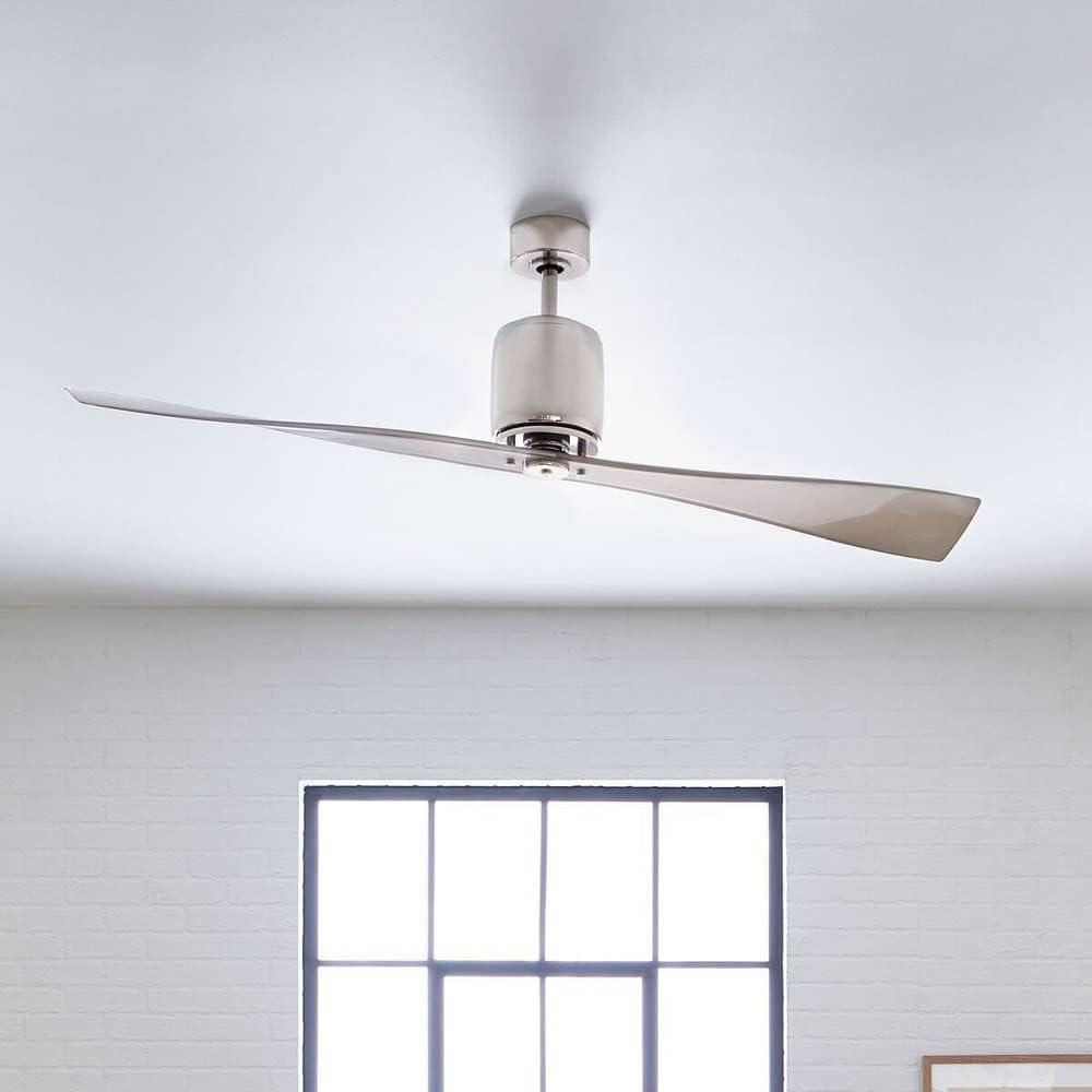 Ceiling Fan with Contemporary Inspirations 16 inches Tall By 60 inches Wide-Polished Nickel Finish Bailey Street Home 147-Bel-1044607