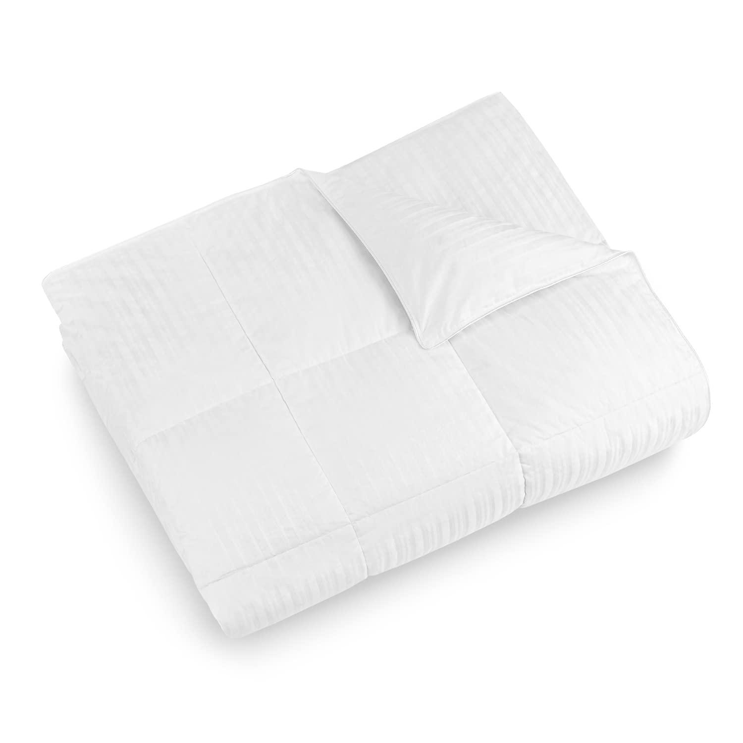 Eddie Bauer King 350 Thread Count Lightweight Down Comforter: Hypoallergenic, Damask, Machine Washable