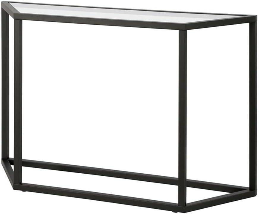 Evelyn&Zoe Levi 44" Wide Trapezoid Console Table, Blackened Bronze