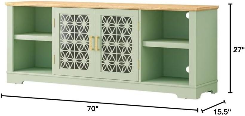 Decorative TV Stand for TVs up to 70" Green - Festivo