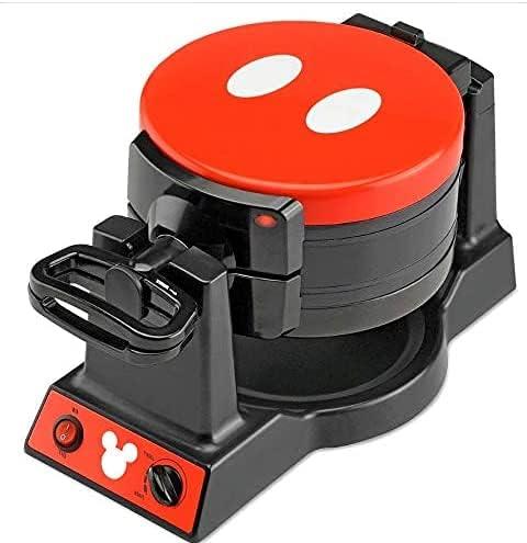 Disney Mickey Mouse Double Flip Waffle Maker, Black, Red