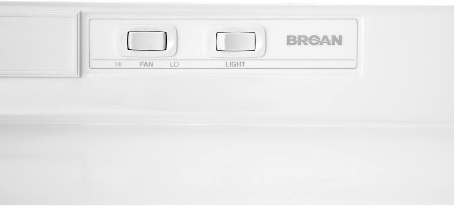 Broan NuTone 30" Steel 160 CFM Convertible Under Cabinet Range Hood with Mesh Filter