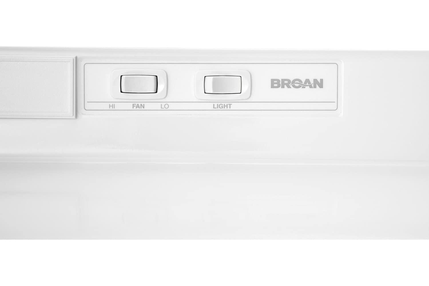 Broan NuTone 30" Steel 160 CFM Convertible Under Cabinet Range Hood with Mesh Filter