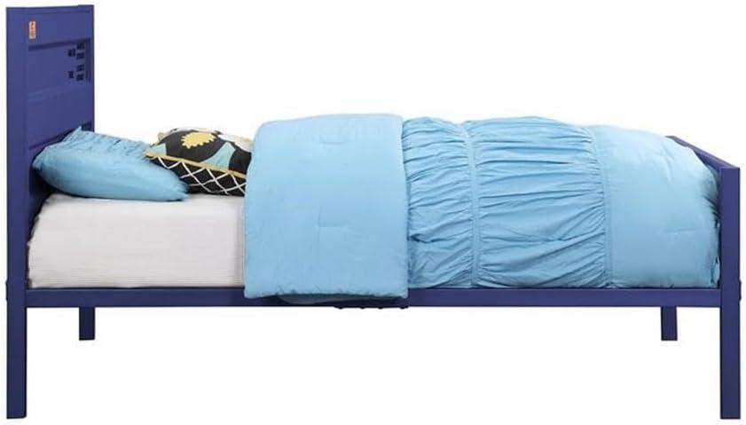 Cargo 79" Full Bed Blue - Acme Furniture: Contemporary Metal, No Box Spring Required