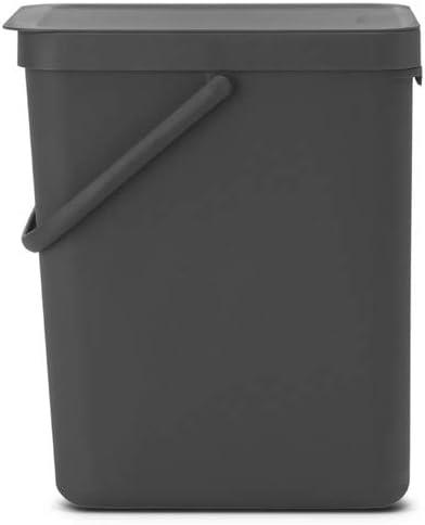 Brabantia Sort & Go Plastic Recycling Bin, 6.6 Gallon