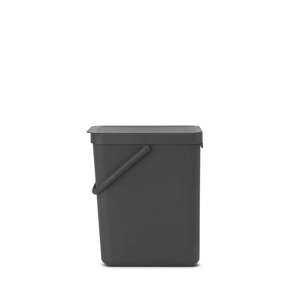 Brabantia Sort & Go Plastic Recycling Bin, 6.6 Gallon