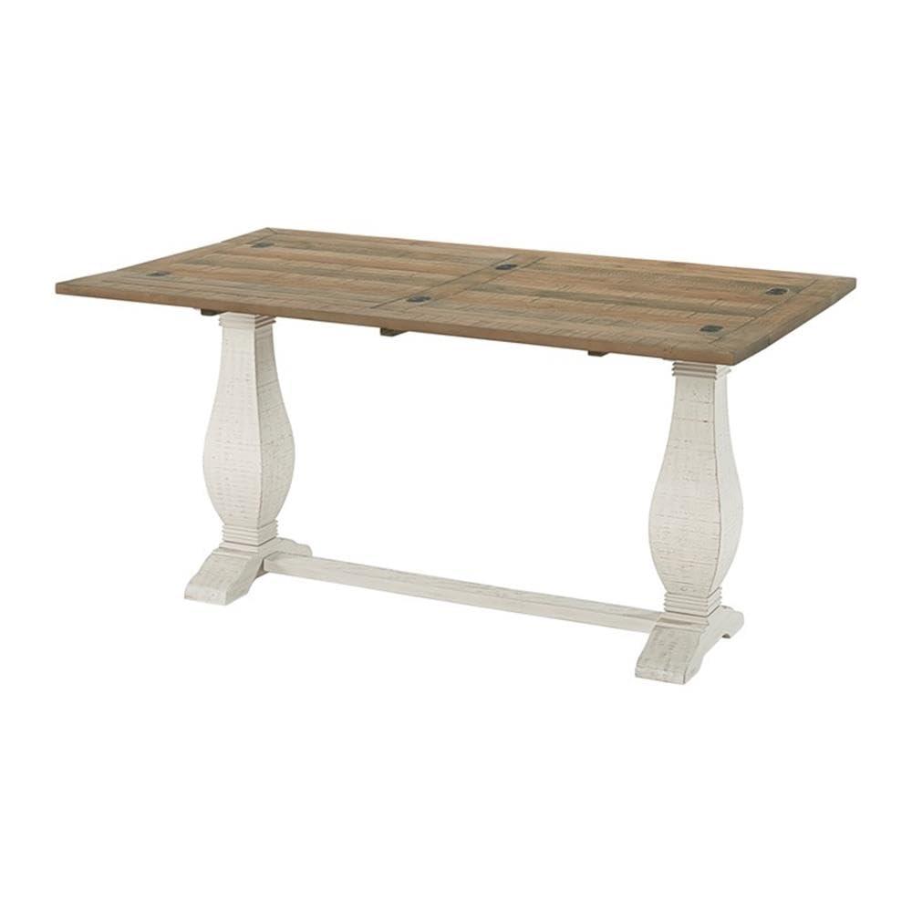 Martin Svensson Home Napa Solid Wood Flip Top Sofa Table White Stain and Natural