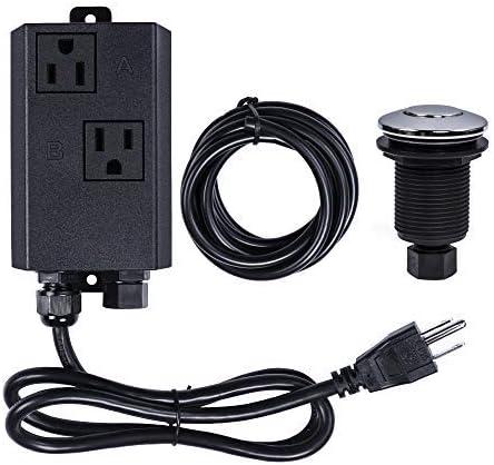 Garbage Disposal Air Switch Kit ，Sink Top Waste Disposal Stainless Steel on/off Air