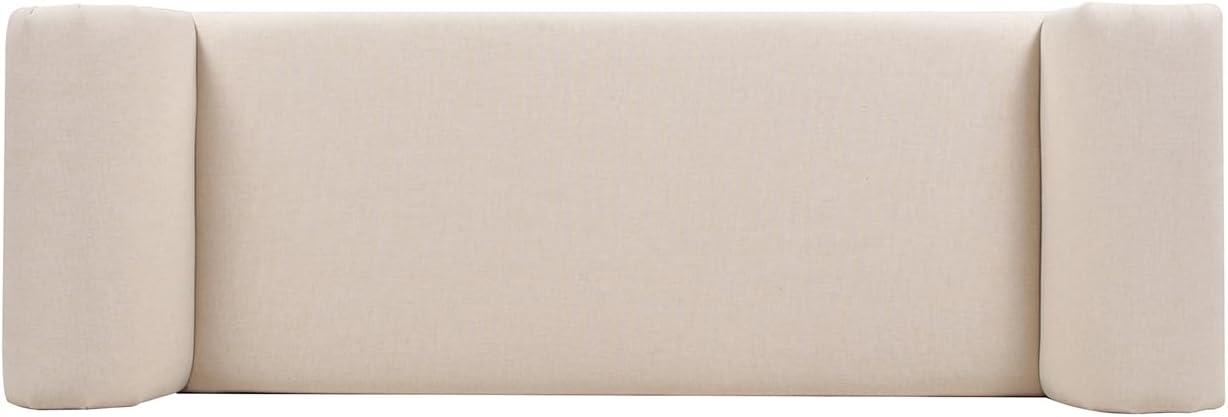 Kathy Roll Arm Entryway Accent Bench Sky Neutral