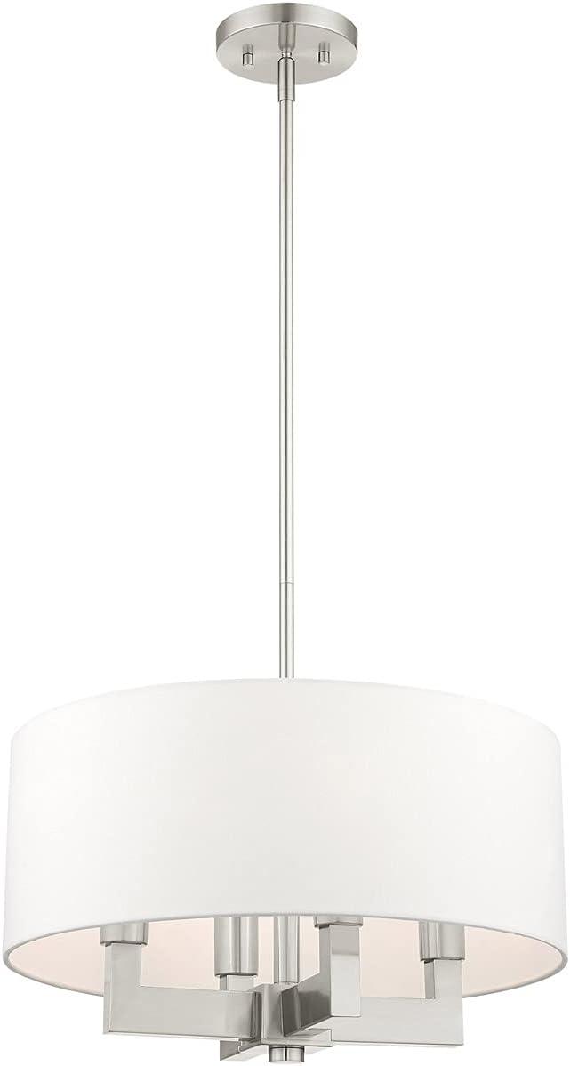 Livex Lighting Cresthaven 4 - Light Chandelier in  Brushed Nickel