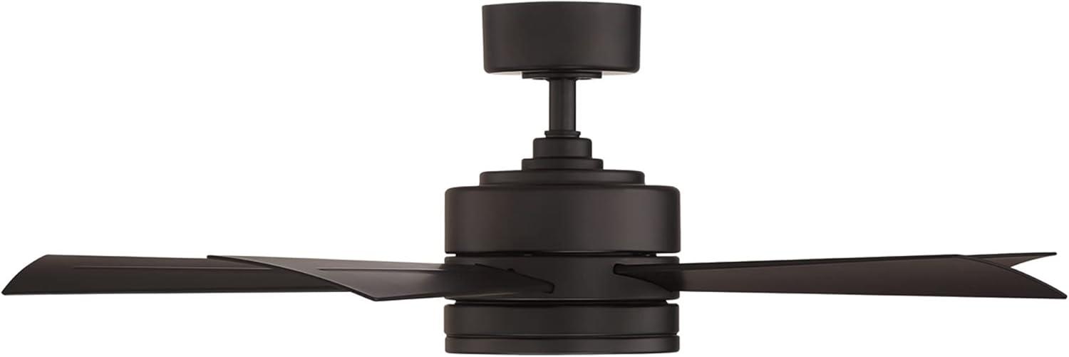 Wynd 5 - Blade Outdoor /Indoor Smart Ceiling Fan with Remote Control and LED Light Kit Included, Works With Alexa and iOS or Android App