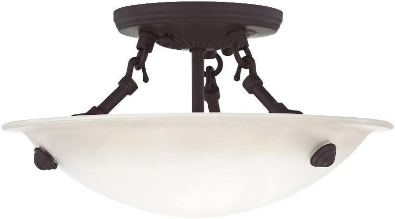 Livex Lighting - Oasis - 3 Light Semi-Flush Mount in Contemporary Style - 12