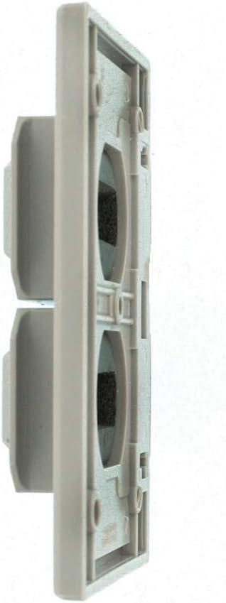 Gray Polycarbonate 1-Gang Weatherproof Duplex Outlet Cover