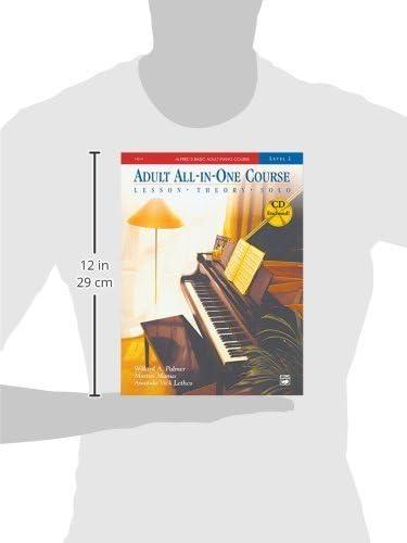 Alfred's Basic Adult All-in-One Course, Bk 2: Lesson * Theory * Solo, Book  CD