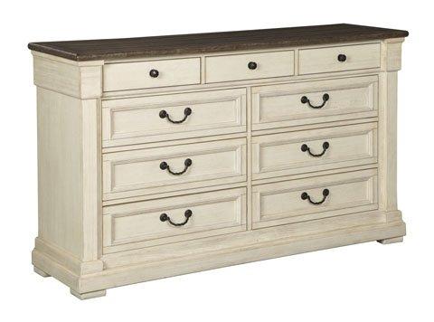 Bolanburg Dresser Antique White: 9-Drawer Storage, No Assembly - Signature Design by Ashley
