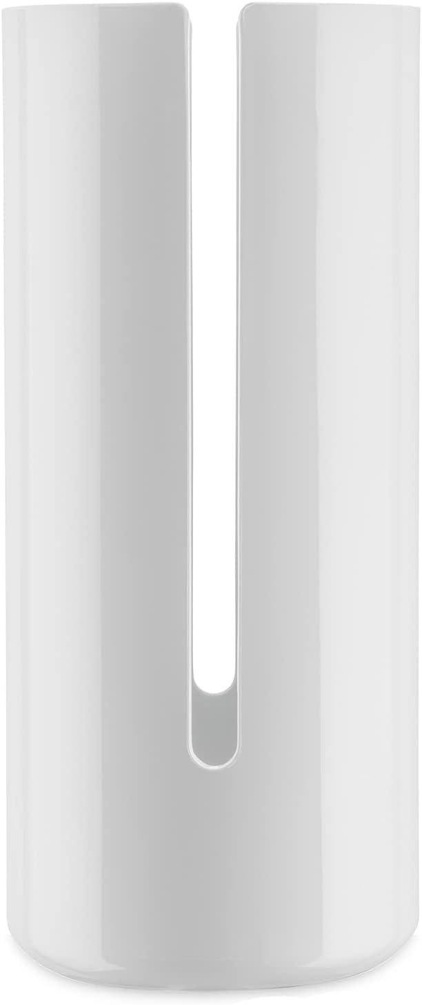 White Acrylic Modern Rectangular Toilet Paper Roll Container