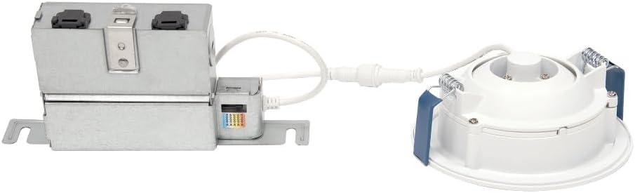Halo 4 in. Integrated LED Recessed Canless Narrow Beam Gimbal Trim (2700K-5000K)