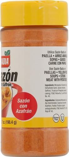 Badia Sazon Con Azafran, Spices & Seasoning, 7 oz Bottle