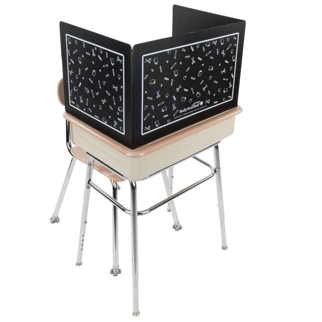 Really Good Stuff Deluxe Privacy Shield, 1pc, Large - Black Corrugated Plastic | Testing Divider Boards for Student Desks, Classroom Essentials & Must Haves