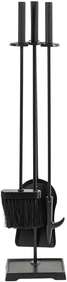 Modern Ember Modern Ember Harper Fireplace Tool Set - Includes Brush, Shovel, Fire Poker and Stand - Steel