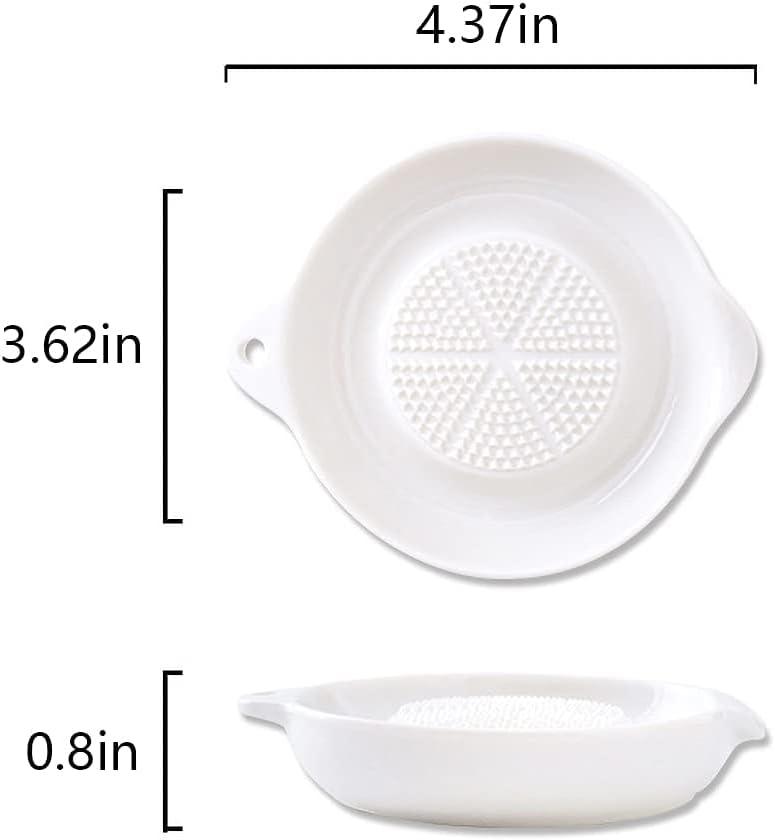 Advanced Ceramic Grater for Ginger, Garlic and Onion, 4 Inches (4-Inch)