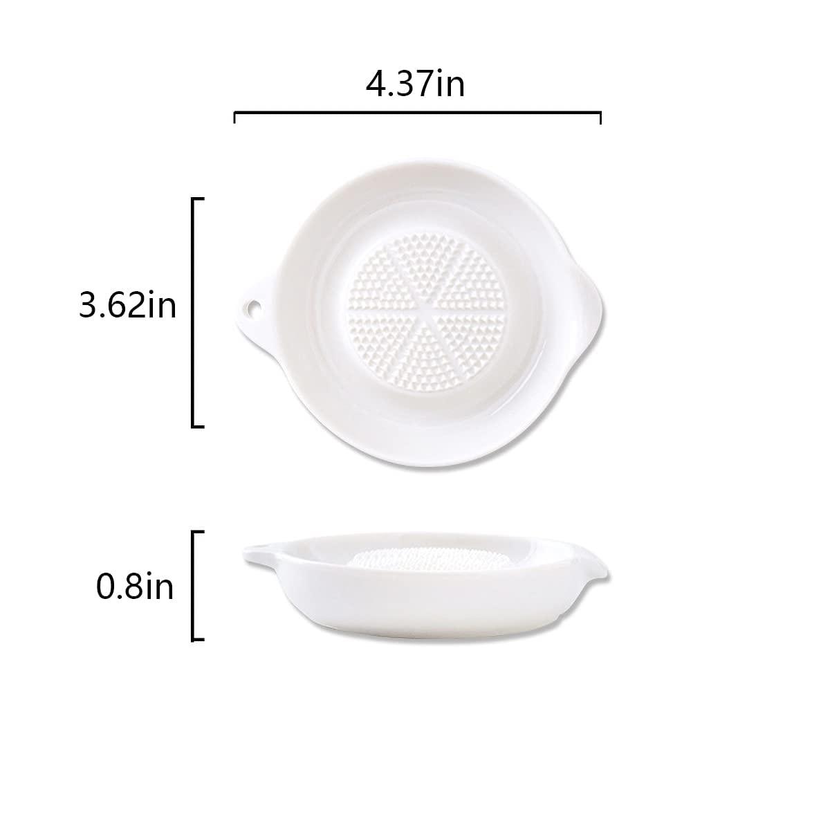 Advanced Ceramic Grater for Ginger, Garlic and Onion, 4 Inches (4-Inch)