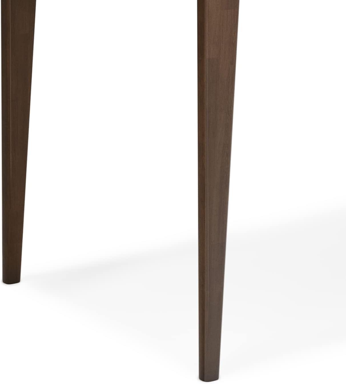 Simpli Home Harper Solid Wood Desk, Contemporary Style with Keyboard Tray and Storage