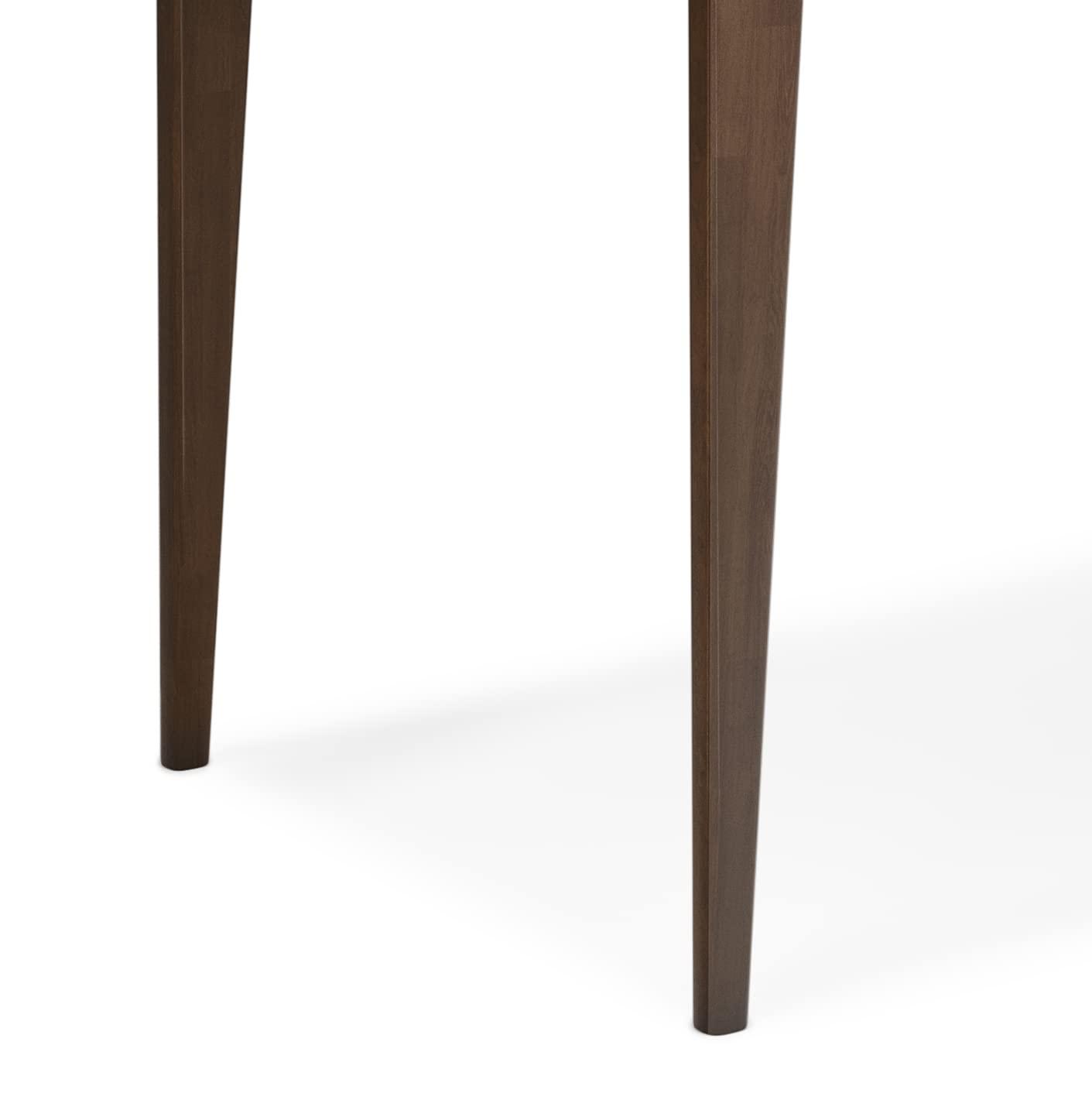 Simpli Home Harper Solid Wood Desk, Contemporary Style with Keyboard Tray and Storage