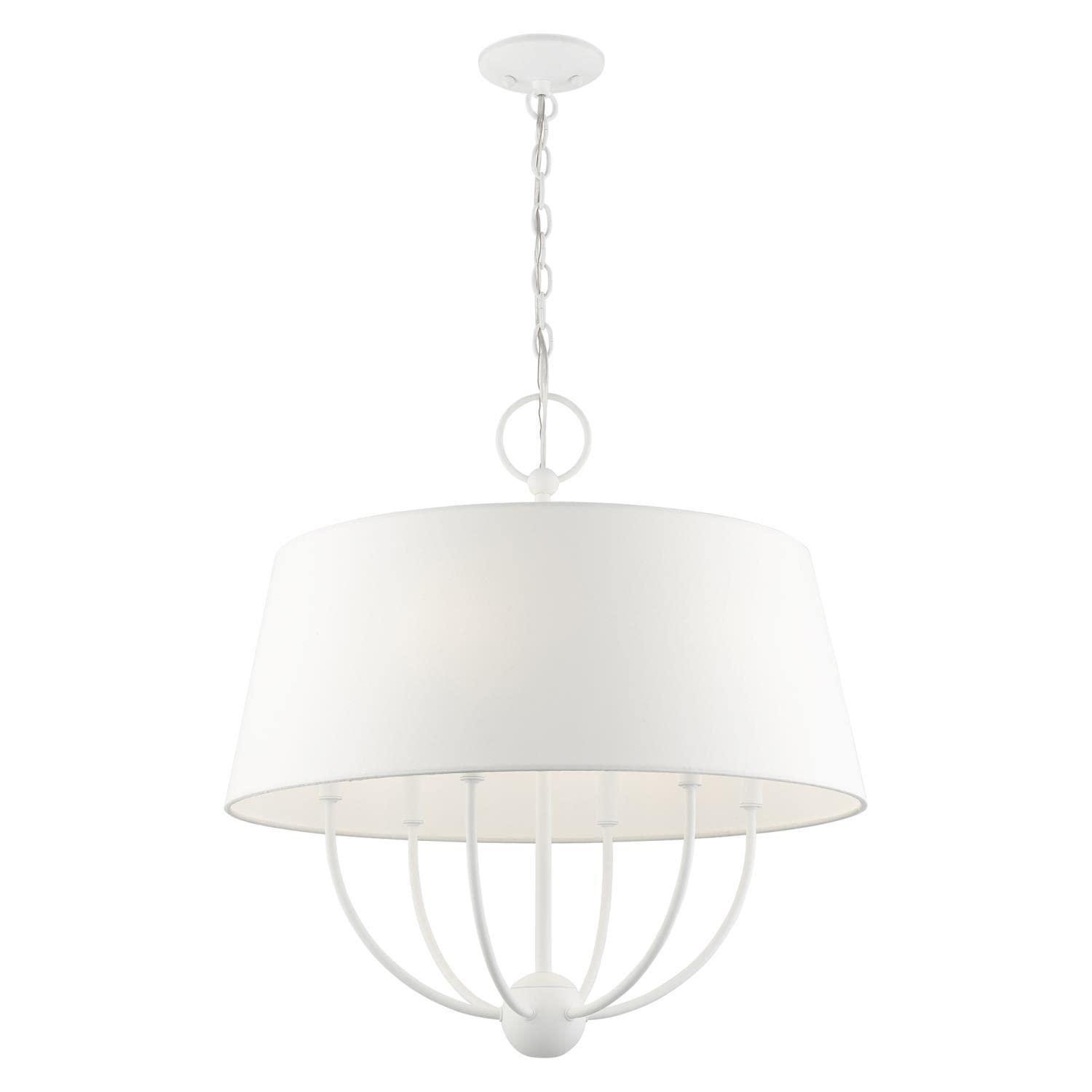 Livex Lighting Ridgecrest 6 - Light Pendant in  White
