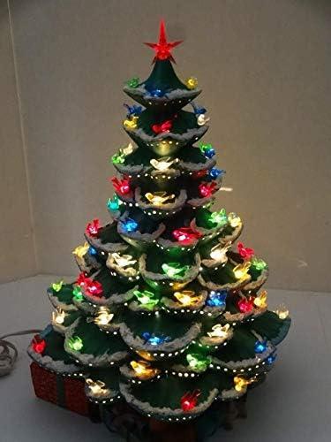 Creative Hobbies Plastic Lites for Ceramic Christmas Trees, Medium Bird / Dove Light Ornaments, Multi Color, 100 Piece Pack