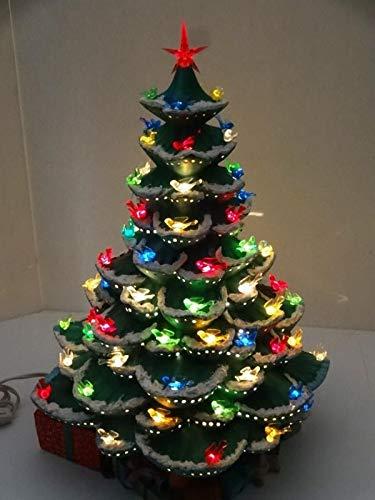 Creative Hobbies Plastic Lites for Ceramic Christmas Trees, Medium Bird / Dove Light Ornaments, Multi Color, 100 Piece Pack