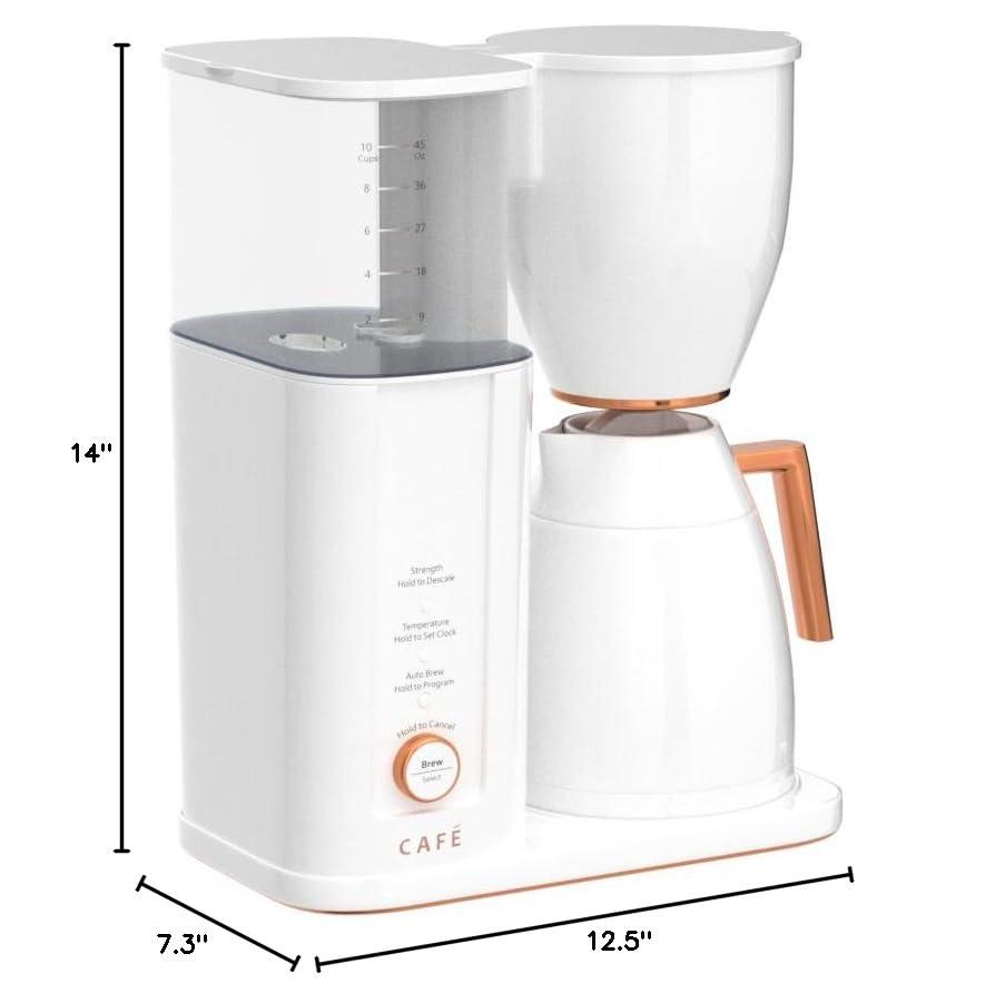 Café ™ Matte White 10-Cup Drip Coffee Maker with Thermal Carafe